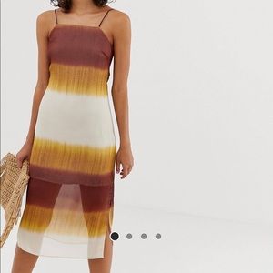 ASOS Stradivarius tie back dress